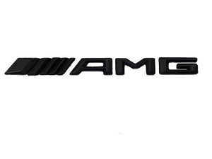 AMG-Kofferraumdeckel-Emblem, 142 mm Länge x 13 mm Höhe, mattschwarz