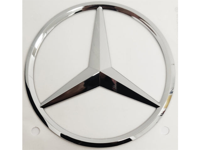 Mercedes Benz Chrom-Stern-Emblem 85 mm – einfache Montage durch vormontiertes Klebeband – VERKAUFT ALS 1 STÜCK
