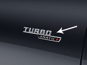 Turbo 4Matic + Embleme Set links und rechts OEM