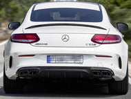 AMG C63 S Carbon Heckdiffusor Einsatz Coupé Cabriolet