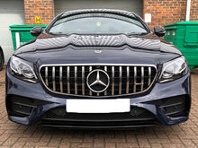 Cargar imagen en el visor de la galería, Mercedes E Class Sedan Wagon W213 S213 Panamericana GT GTS Grille Chrome &amp; Black until June 2020 NOT FOR E63