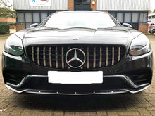 Load image into Gallery viewer, Mercedes SLC R172 Panamericana GT GTS Grille Black with Chrome Bars