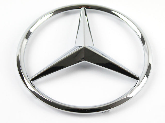 Chrome Mercedes star emblem