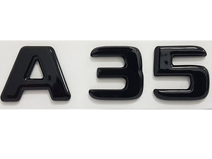 A35 badge emblem Gloss Black