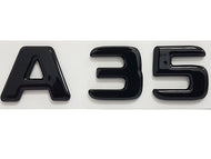 A35-Badge-Emblem Schwarzglänzend