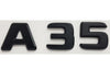 A35 Plaketten-Emblem Mattschwarz