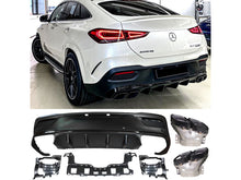 Load image into Gallery viewer, AMG GLE63 Coupe Diffuser and Tailpipe package in Night Package Black or Chrome AMG Style