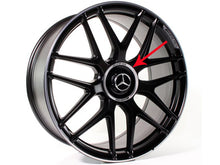Charger l&#39;image dans la galerie, AMG Edition Alloy Wheel Centre Caps in Matt Black ONLY FOR AMG FORGED ALLOY WHEELS