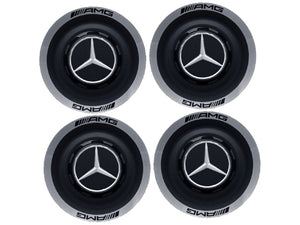 AMG Edition Alloy Wheel Centre Caps in Matt Black ONLY FOR AMG FORGED ALLOY WHEELS