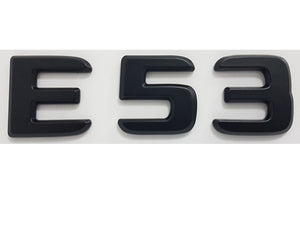 E53 Kofferraum-Emblem Mattschwarz