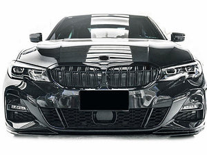 BMW 3 Series G20 G21 Twin Bar M Style Grill Grilles Gloss Black 2019 - 2022