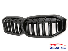 Charger l&#39;image dans la galerie, BMW 3 Series G20 G21 Twin Bar M Style Grill Grilles Gloss Black LCI from July 2022