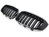 BMW F34 3 Series GT Gran Turismo Kidney Grilles Gloss Black M Style