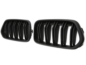 BMW X2 F39 Kidney Grill Grilles Matt Black Twin Bar M Performance