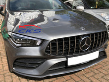 Load image into Gallery viewer, Mercedes C118 CLA AMG Panamericana GT GTS Grille Gloss Black and Chrome Bars From May 2019