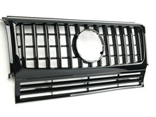 Laden Sie das Bild in den Galerie-Viewer, Mercedes G Wagen W463 AMG Panamericana GT GTS Style Motorhaubengitter glänzend schwarz