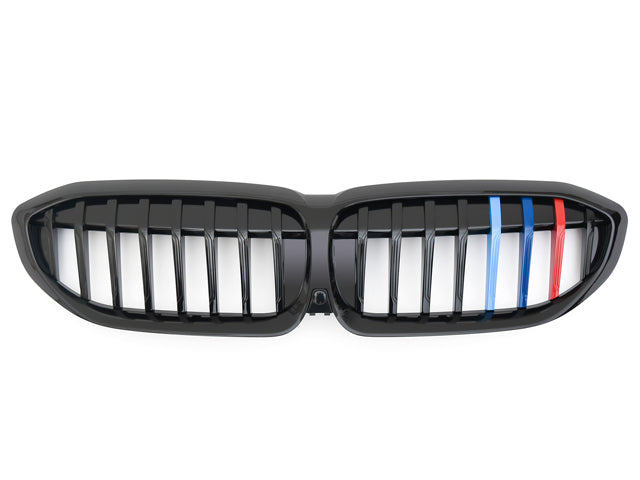 BMW 3 Series G20 G21 Single Bar Grill Grilles Tri Color 2019 - 2022