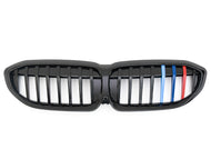 BMW 3 Series G20 G21 Single Bar Grill Grilles Tri Color from 2019