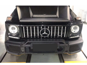 Mercedes G Wagen W463 AMG Panamericana GT GTS Style bonnet grille Black and Chrome