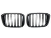BMW G02 X4 Kidney Grilles Gloss Black New Twin Bar Design - Models from 2018