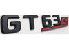 GT63 S-Kofferraum-Emblem Mattschwarz mit rotem S