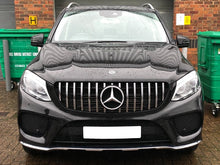 Load image into Gallery viewer, Mercedes GLE SUV W166 Panamericana GT GTS Grille Chrome and Black from 2015