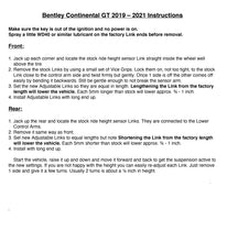 画像をギャラリービューアに読み込む, Lowering kit Bentley Continental GT 2019 - 2022