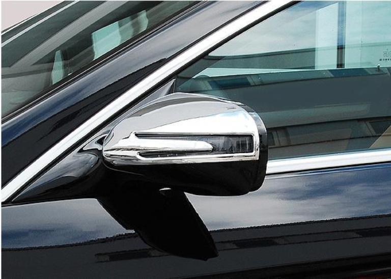 Chrome wing mirror covers Set R171 SLK 2008+ W207 E Class Coupe 2009+ C219 CLS 2009+