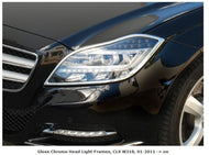 CLS Chrome headlamp frames set W218 X218