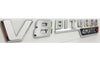 V8 Biturbo 4Matic+ badge in Chrome Set