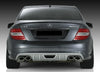 W204 C63 RS Rear Diffuser for AMG rear bumper Saloon - 4 pipe