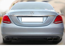 画像をギャラリービューアに読み込む, W205 C Class AMG Style Diffuser &amp; Exhaust Tailpipes Package W205 S205 Night Package Black OR Chrome Models without AMG Line Rear Bumper