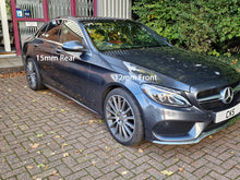 Carregar imagem no visualizador da galeria, Mercedes C Class W205 Wheel Spacers Package Set Front 12mm &amp; Rear 15mm - only for Mercedes / AMG OEM Alloy Wheels